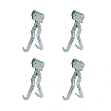 Pack 4 PINZAS COLGADOR Hosa para tubo de avancé o tienda cocina