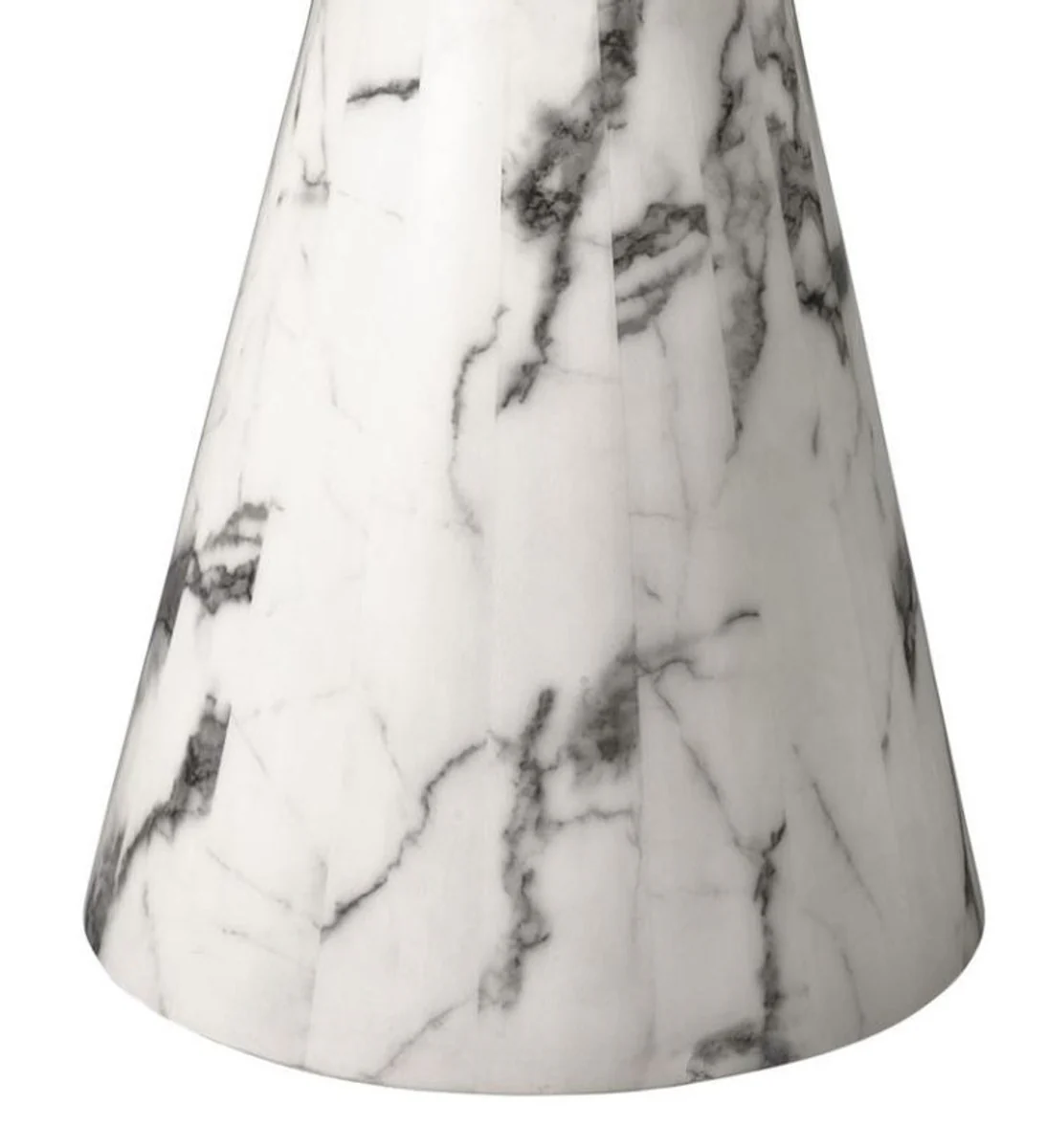 Casa Padrino comedor de dise?o blanco de mesa 119,5 x H 75 cm - Edici¨®n de lujo