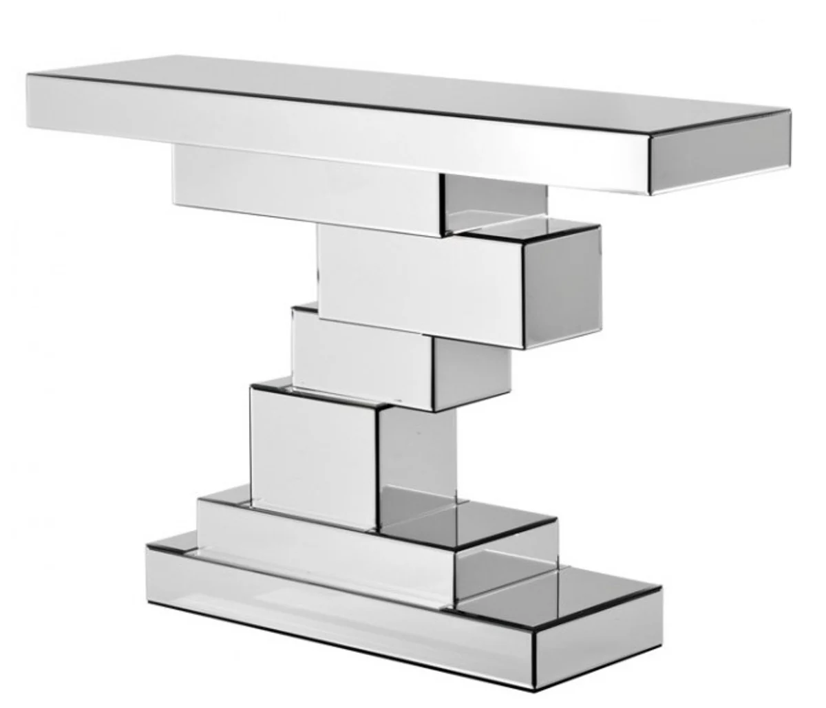 Casa Padrino luxury mirror console Bricks B 118.5 x 33.5 x T H 80 cm Console Hotel Art Deco Furniture