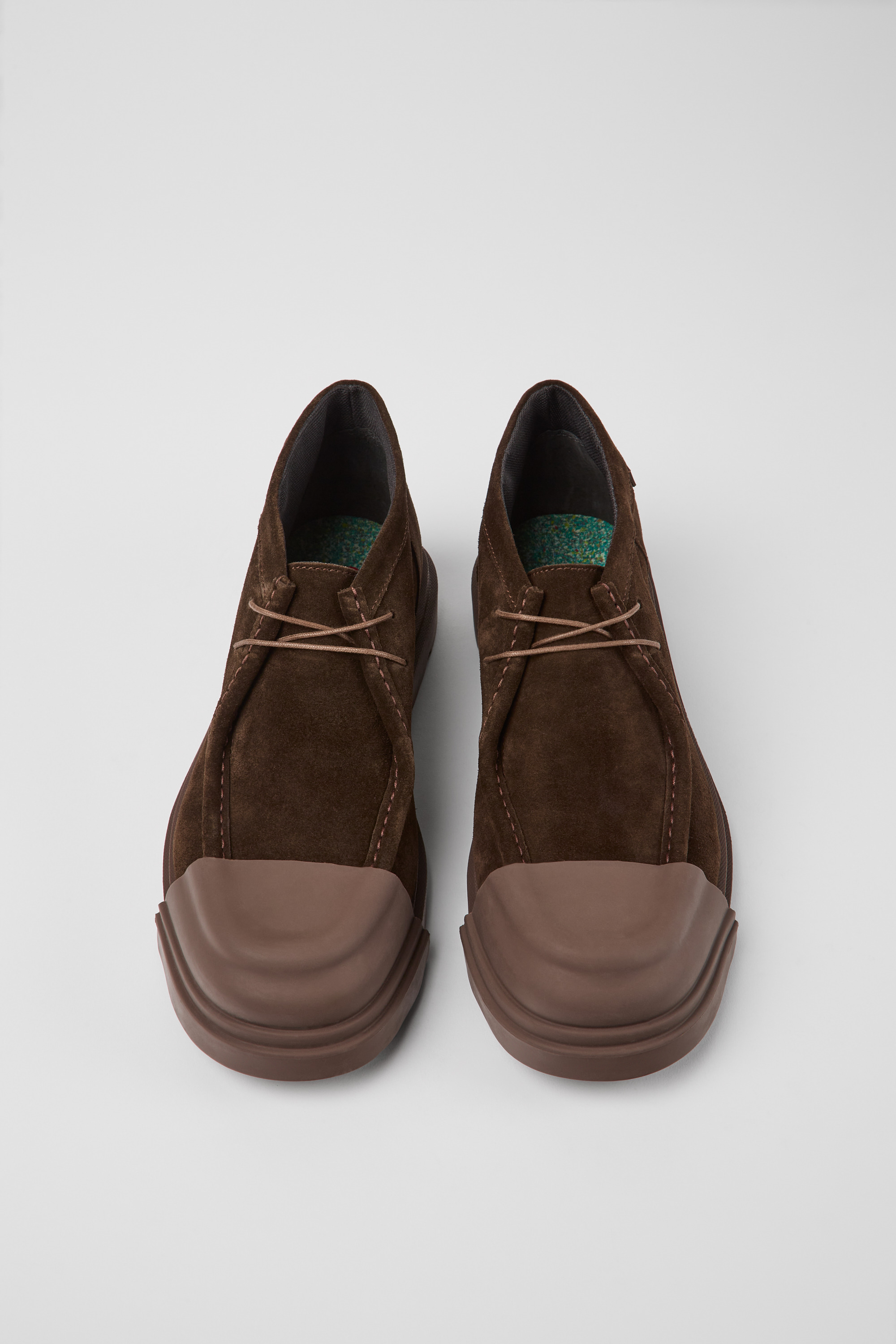 Junction - Brown nubuck shoes for men