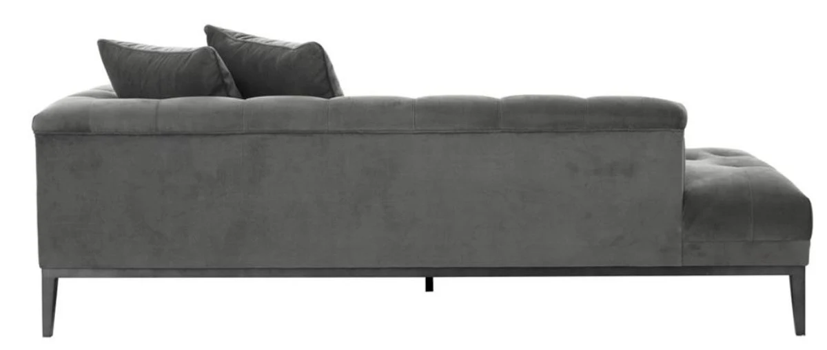 Sof¨¢ de lujo Casa Padrino oscuro lado gris derecha 220 x 96 x H. 66 cm - muebles del hotel