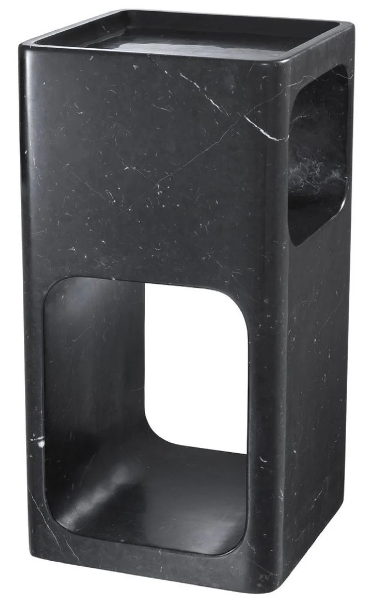 Casa Padrino mesa auxiliar de dise?o de m¨¢rmol negro 28 x 28 x H. 55 cm - Muebles de Sala - Muebles de Dise?o