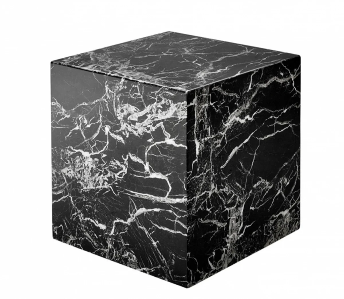 Casa Padrino luxury art deco designer side table black faux marble - Luxury Quality