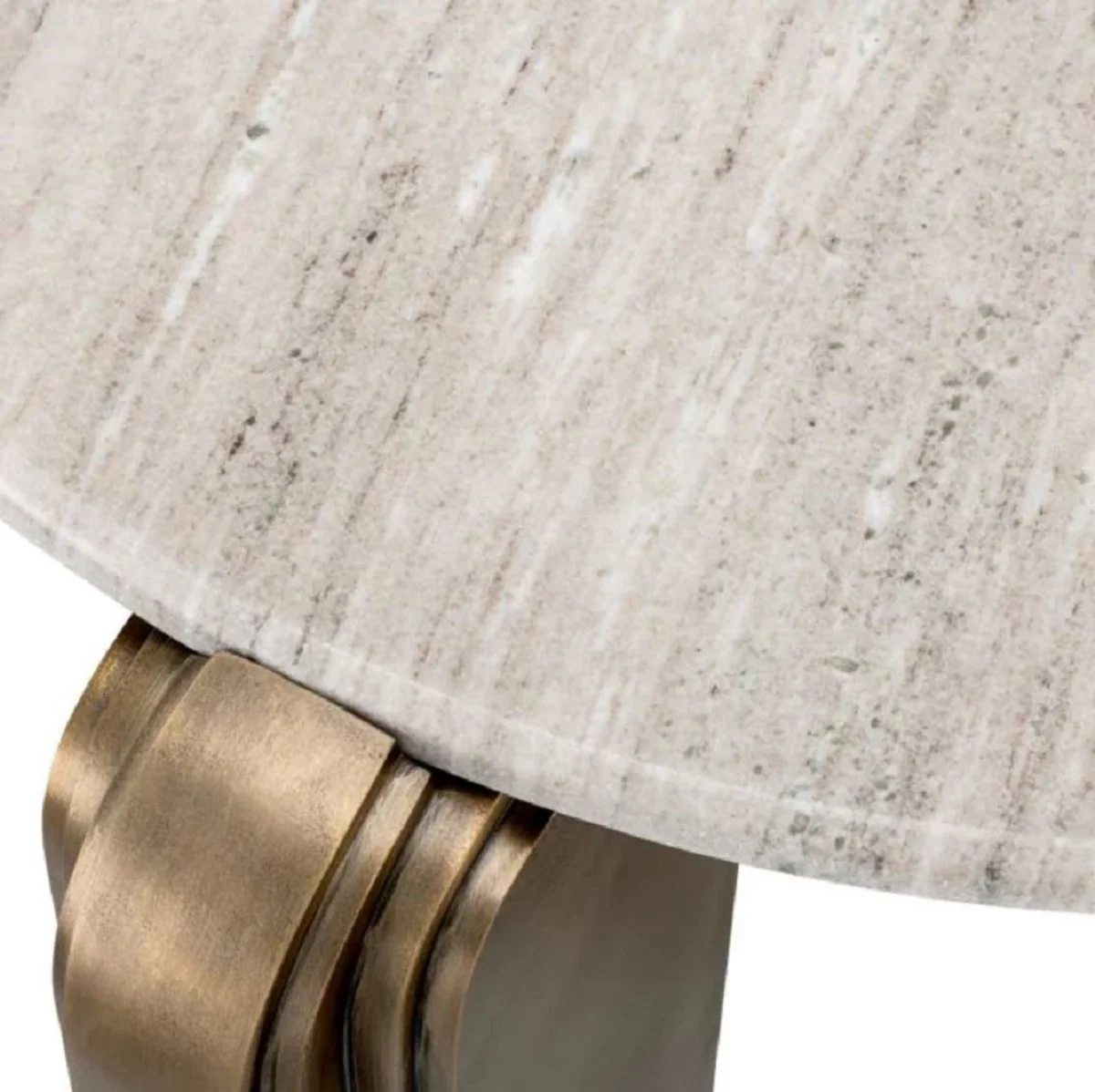 Casa Padrino mesa de centro de lujo beige / lat¨®n antiguo ? 99 x A. 46 cm