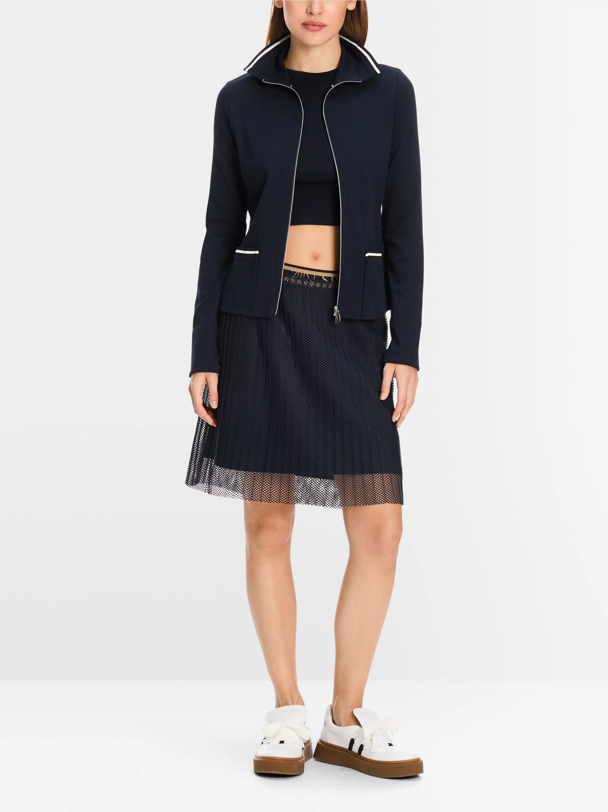 Marc-Cain Light jacket in cotton rib