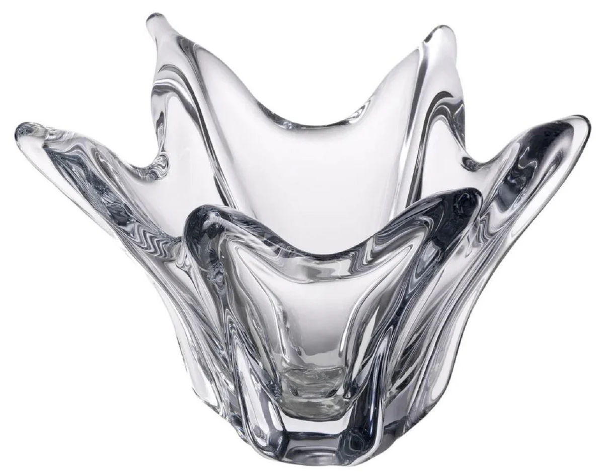 Casa Padrino cuenco de vidrio de lujo Ø 36,5 x A. 22,5 cm - Cuenco decorativo de vidrio soplado - Accesorios decorativos - Calidad de lujo
