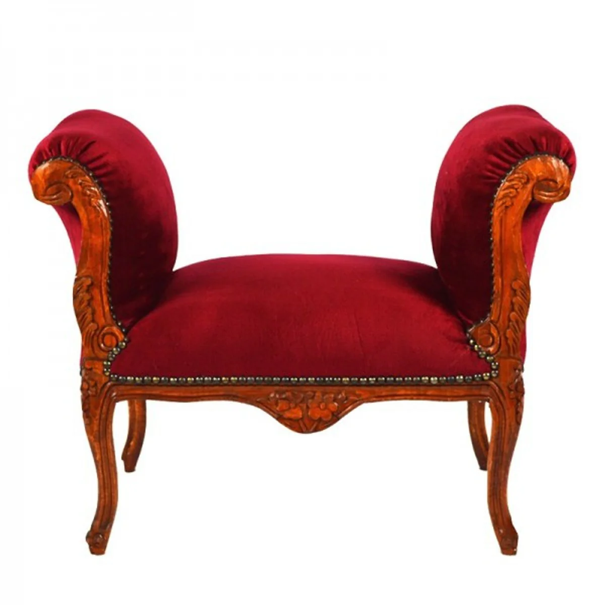 Heces Casa Padrino barroco de heces Burdeos / Casta?o - Banco