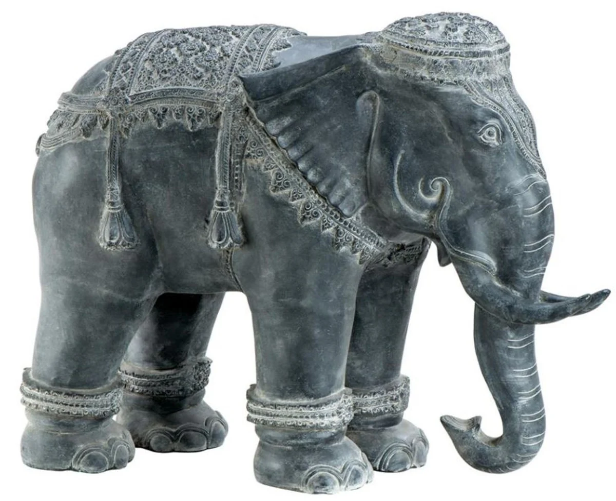 Casa Padrino decoración de lujo elefante de aluminio de 90 x 35 x H. 67 cm - Edición limitada