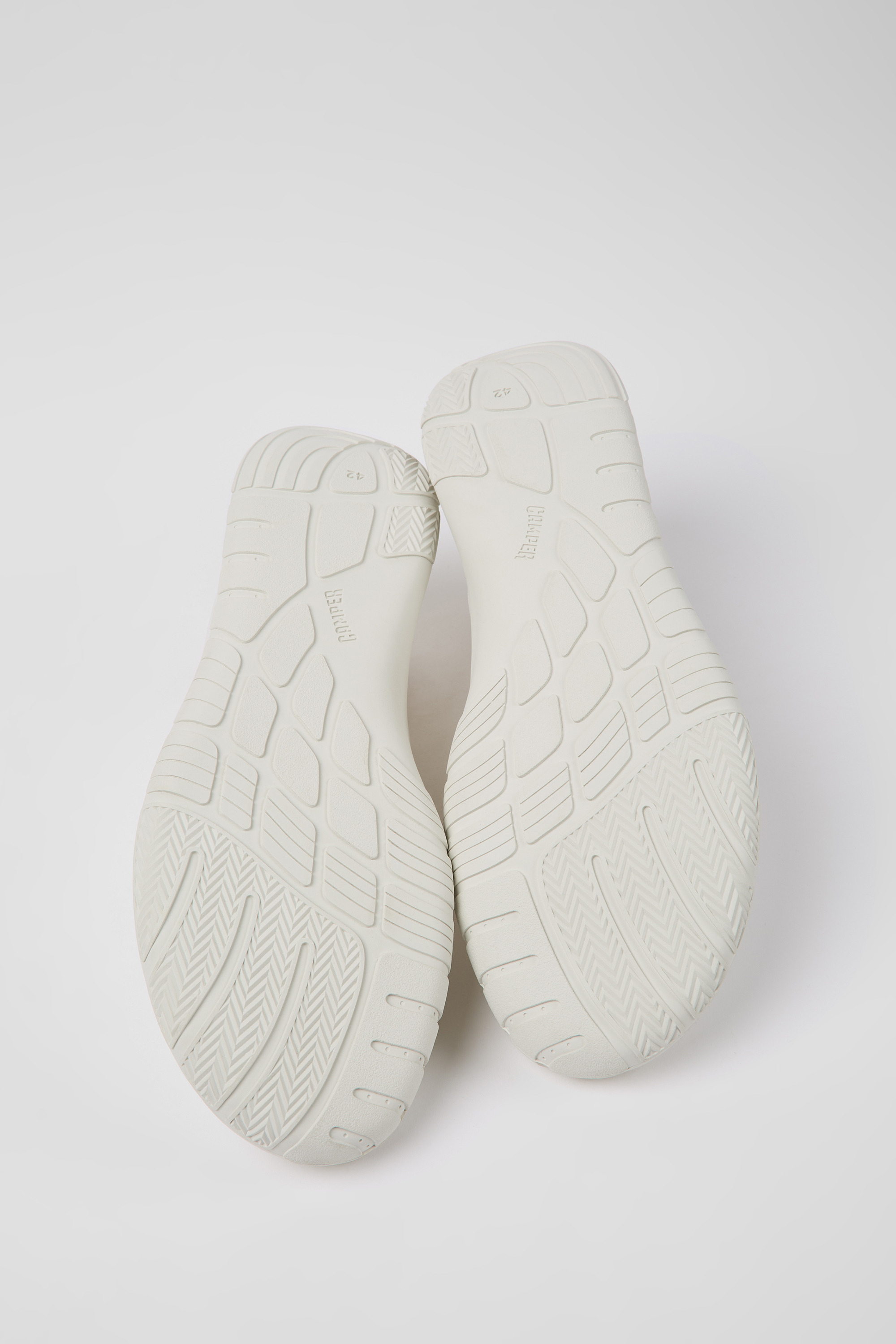 Path - White textile sneakers for men