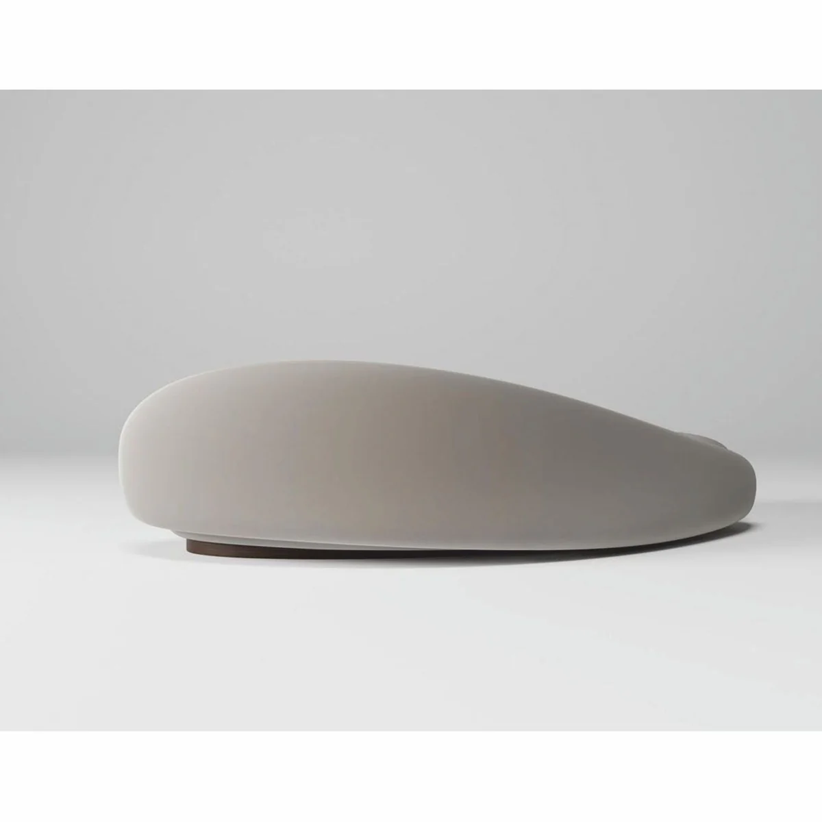 Casa Padrino sof¨¢ de terciopelo de lujo lado derecho gris / marr¨®n oscuro 280 cm - Muebles de sal¨®n y hotel