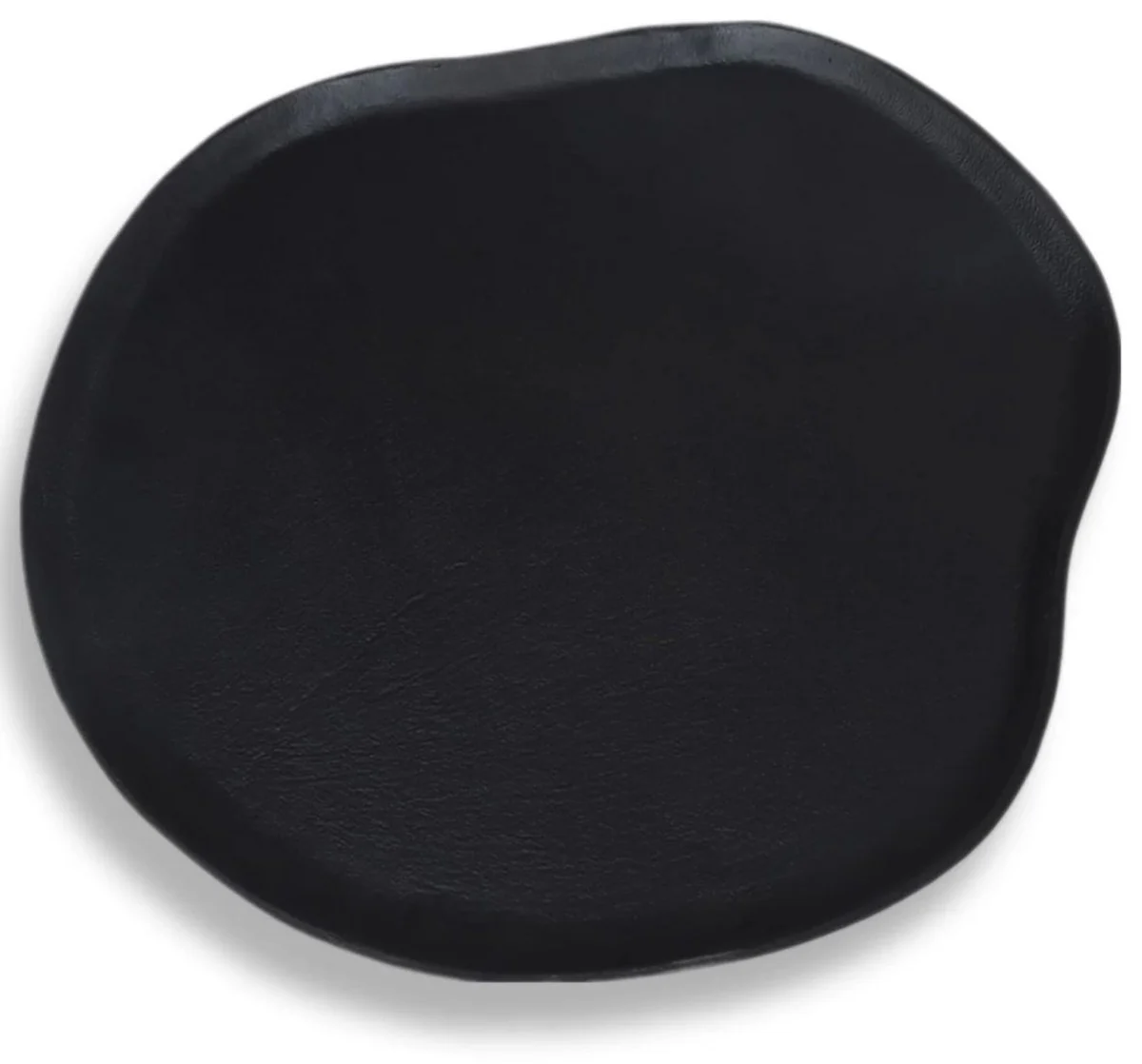 Casa Padrino bandeja de aluminio de lujo negro mate 60 cm - Accesorios decorativos