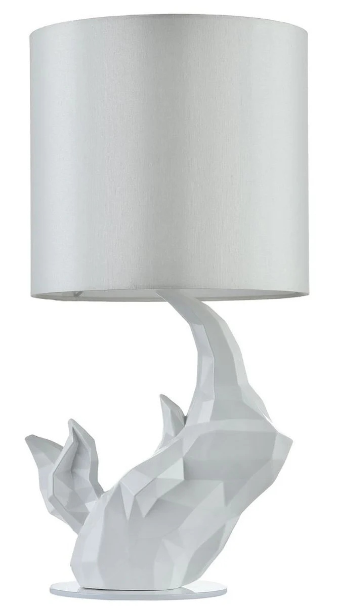 Casa Padrino Table Lamp White Ø 24 x H. 48.5 cm - Hotel & Restaurant Furniture
