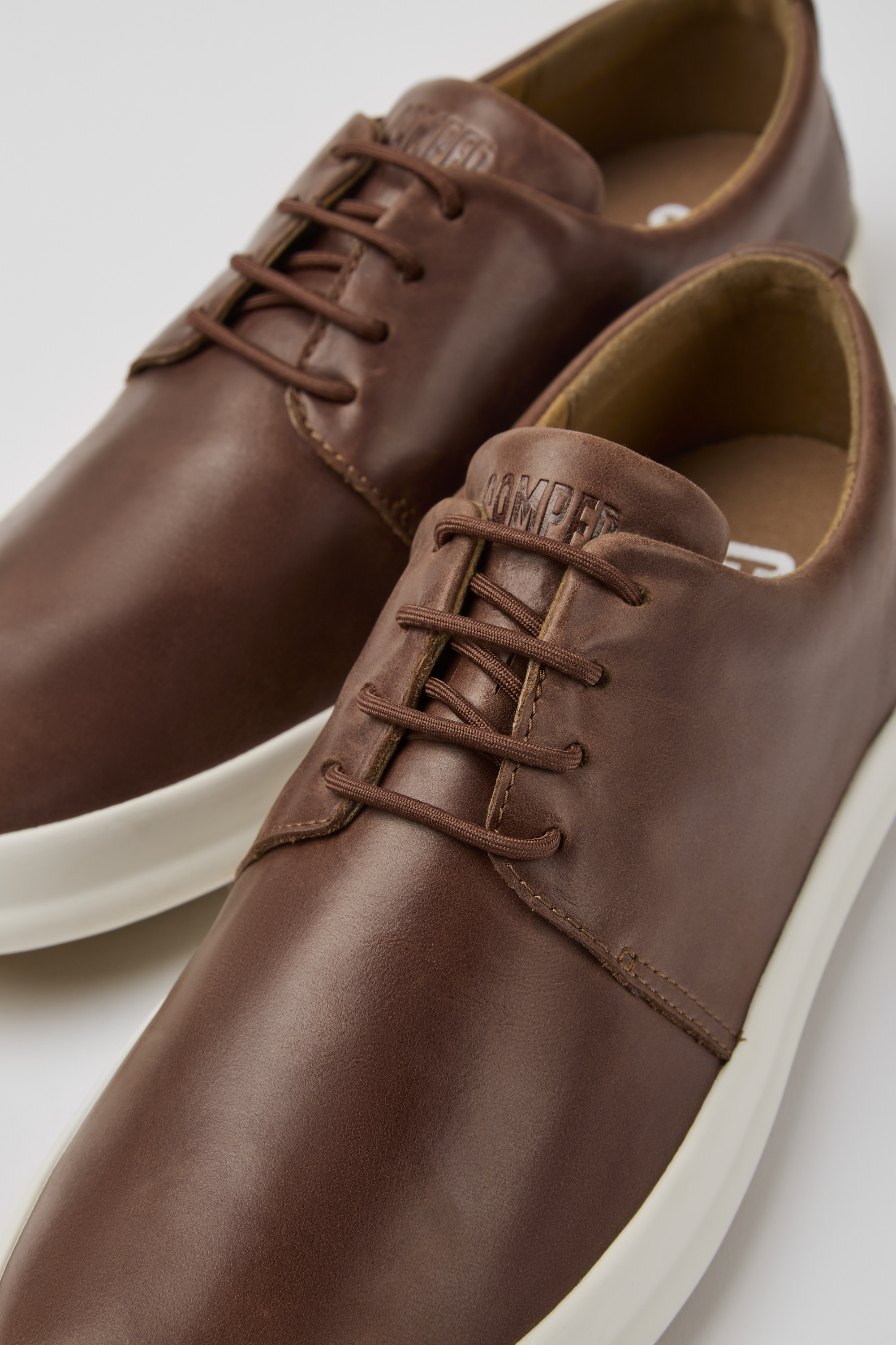 Chasis - Brown leather shoes for men