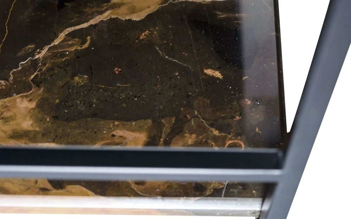 Casa Padrino mesa auxiliar de dise?o de lujo negro 45 x 45 x H. 80.5 cm - Muebles de Dise?o