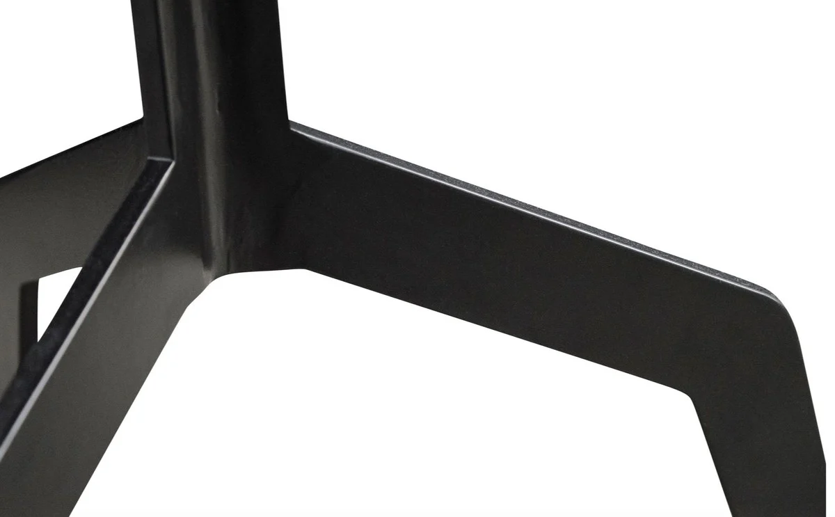 Casa Padrino mesa auxiliar de lujo negro 50 x H. 60 cm - Mobiliario de Sala de Estar