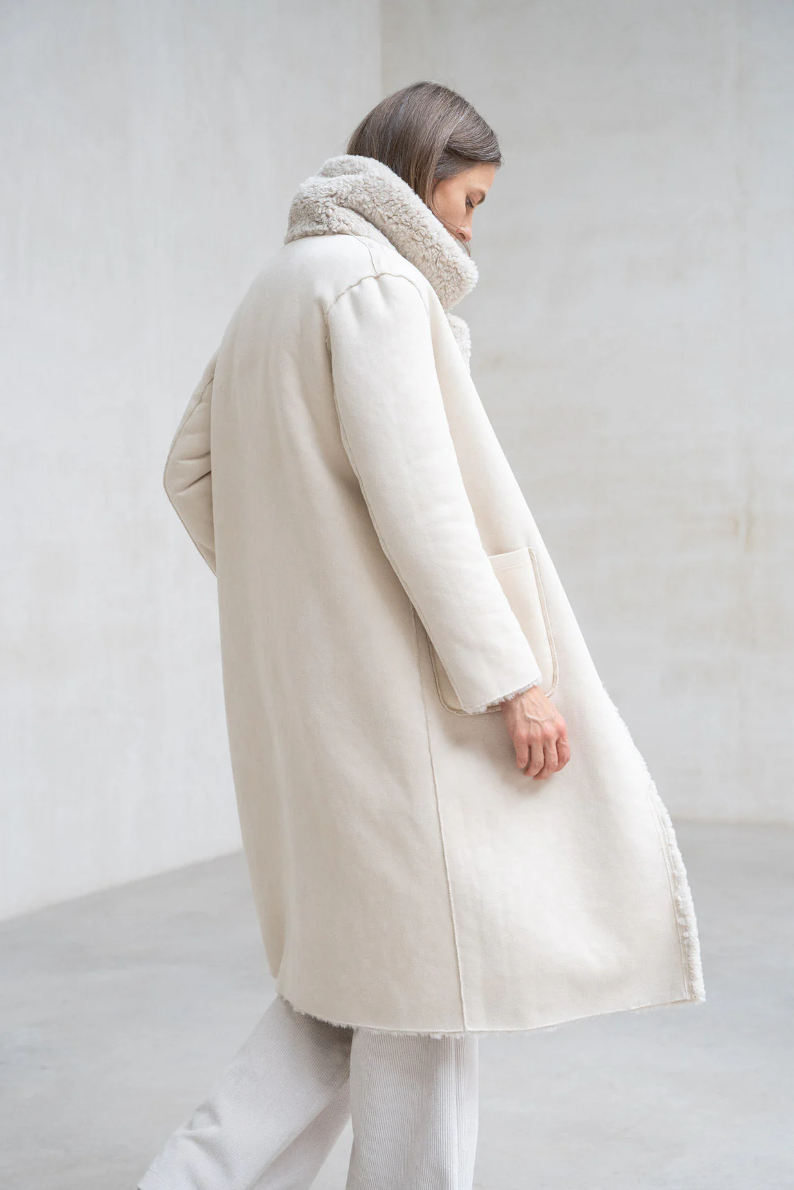 Rivera-spain Abrigo Lecce reversible crudo