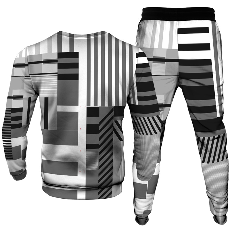 Men's Casual Personality Print Suit 013