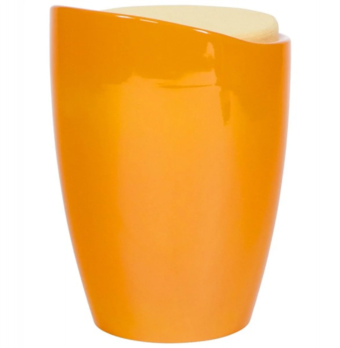 Naranja heces Casa Padrino Dise?o tapizado del asiento y el espacio de almacenamiento debajo del asiento