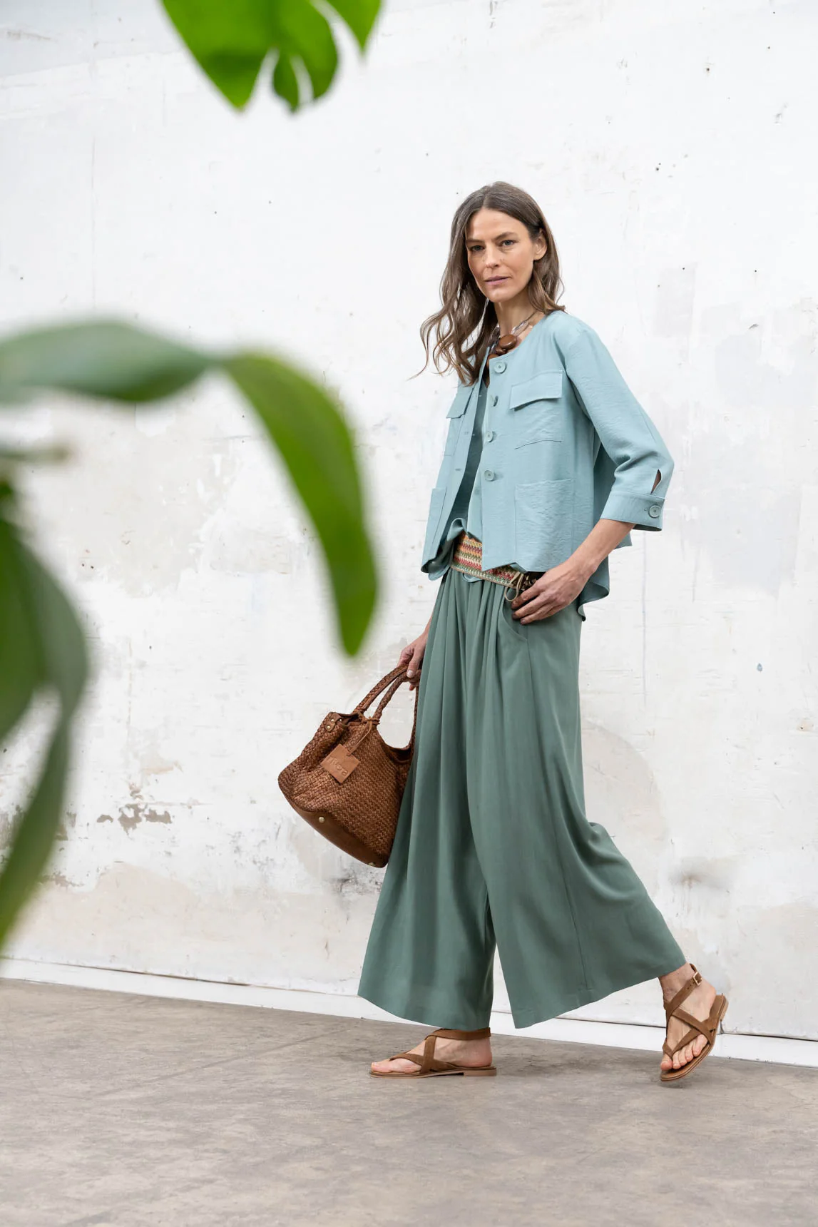 Rivera-spain Top Burdeos turquesa