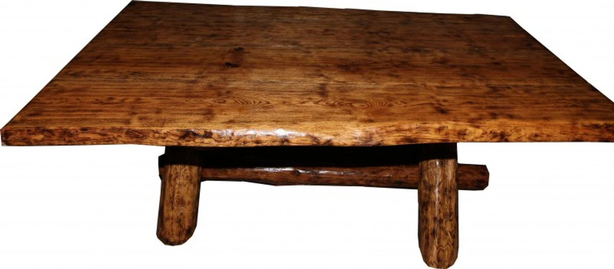 Rustic oak dining table 200 x 115 cm - massive and heavy Casa Padrino - Gasthaus Table Dining Table knight table - Restaurant Furniture