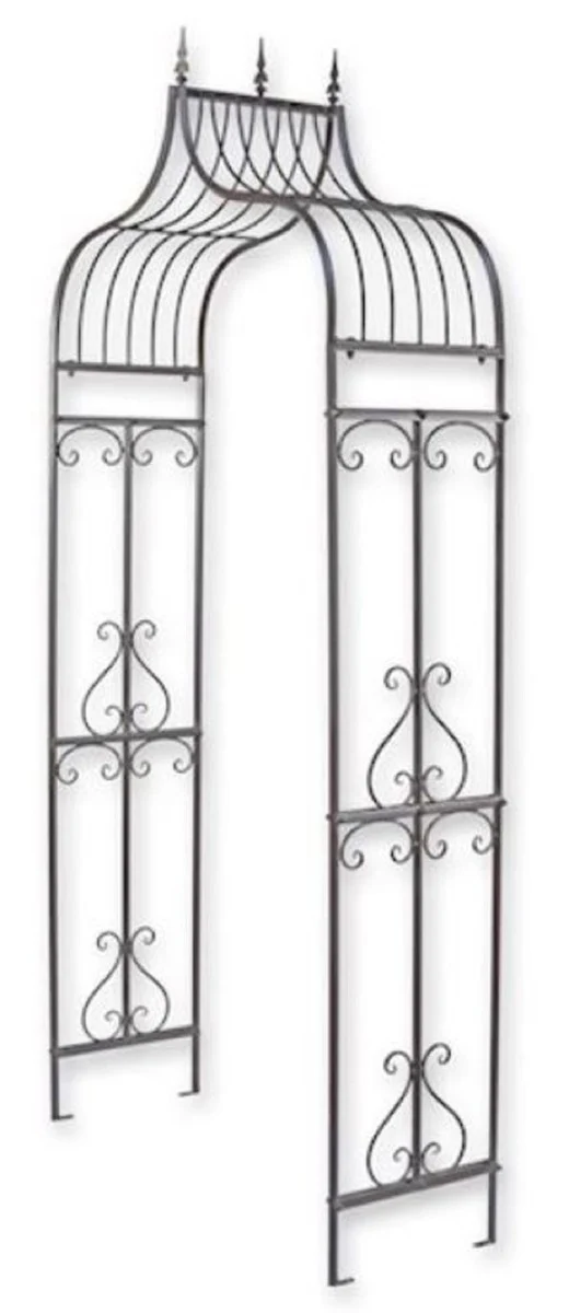 Casa Padrino arco de rosas Art Nouveau 117 x 40 x A. 242 cm - Arco de flores de metal - Arco de plantas nost¨¢lgicas - Accesorios de Decoraci¨®n de Jard¨ªn Barroco y Art Nouveau