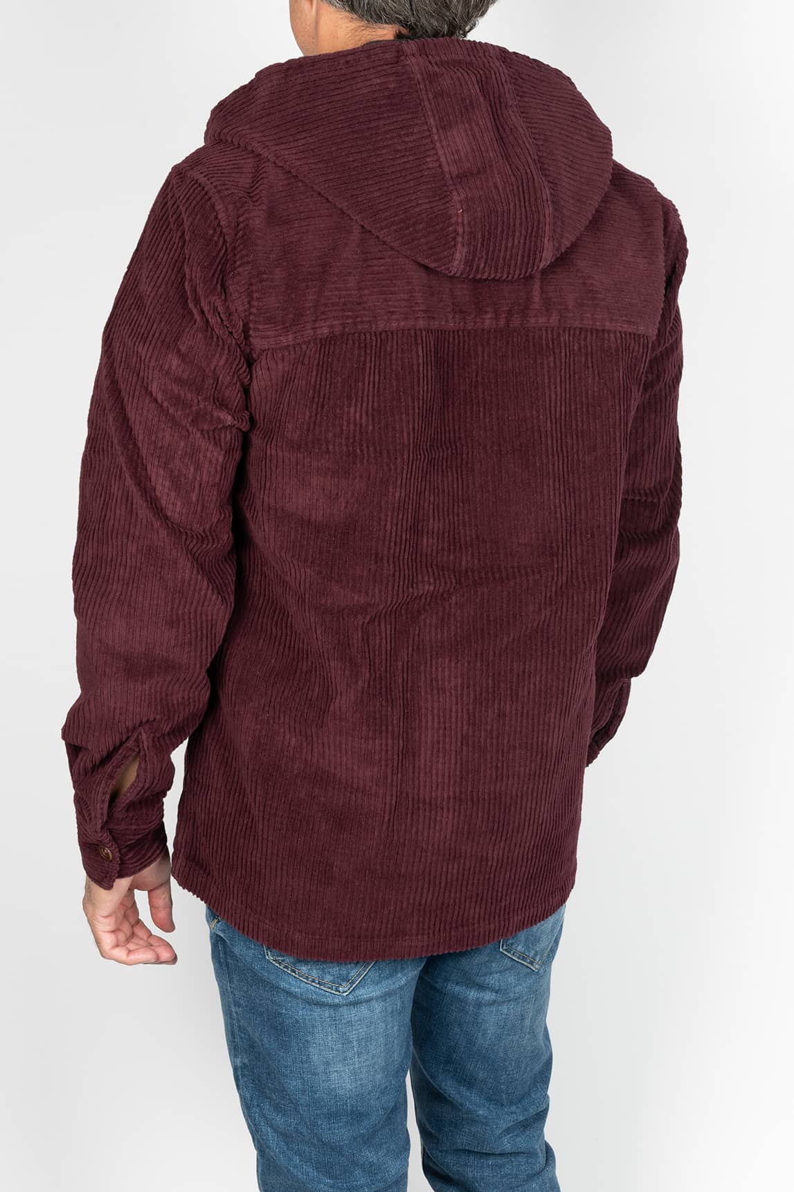 Rivera-spain Sobrecamisa Koike de pana burdeos