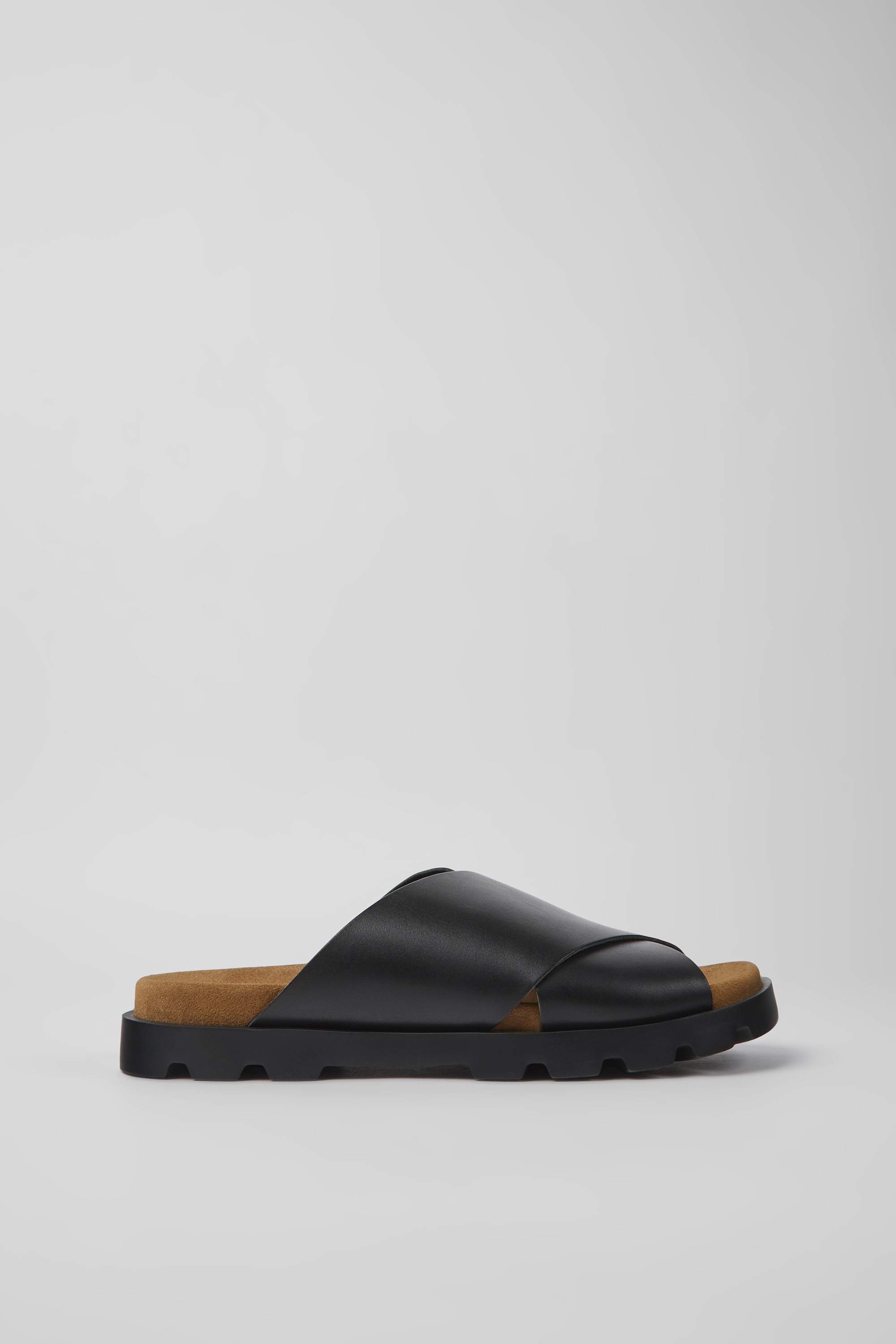 Brutus Sandal - Black leather sandals for men
