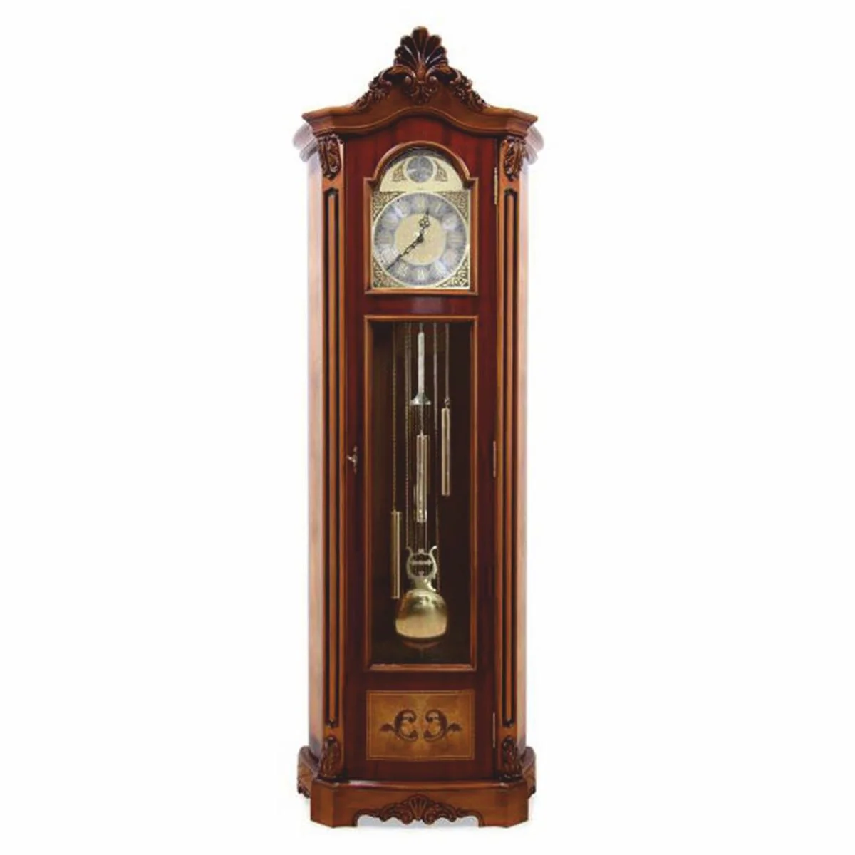 Casa Padrino reloj de abuelo barroco de lujo marr¨®n / natural A. 205 cm - Muebles barrocos