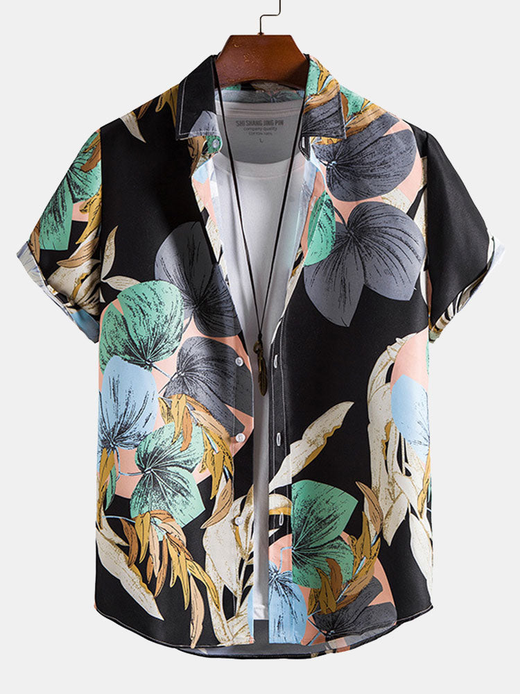 Tropical Print Shirt & Shorts