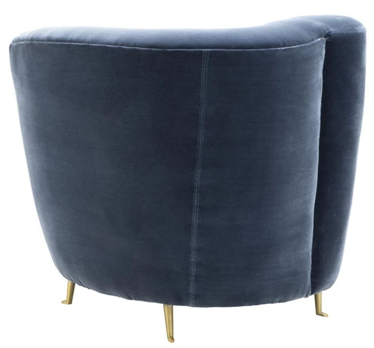 Silla del diseñador Casa Padrino azul 91 x 85 x H. 74 cm - colección de lujo