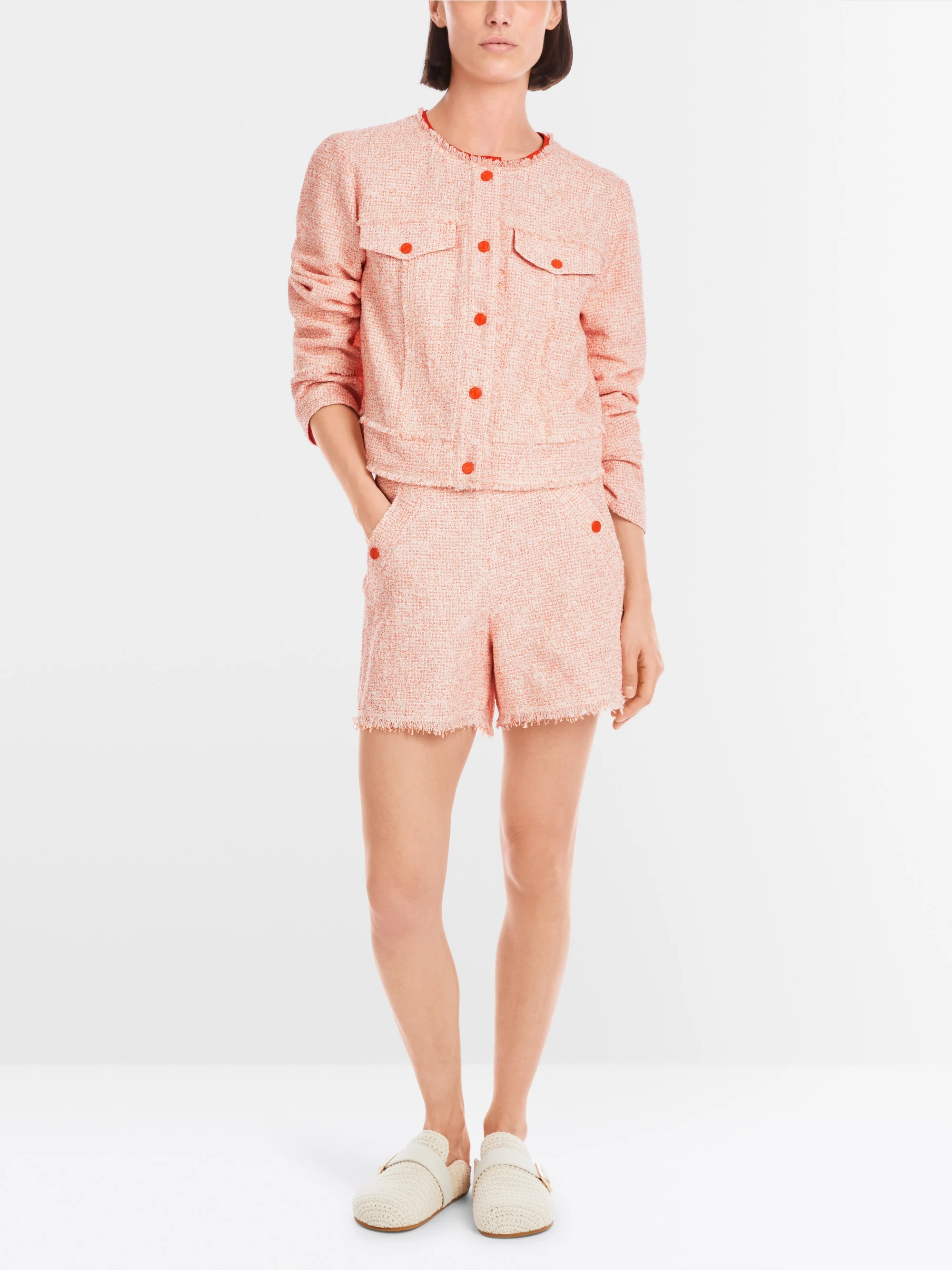 Marc-Cain Bouclé jacket in denim style