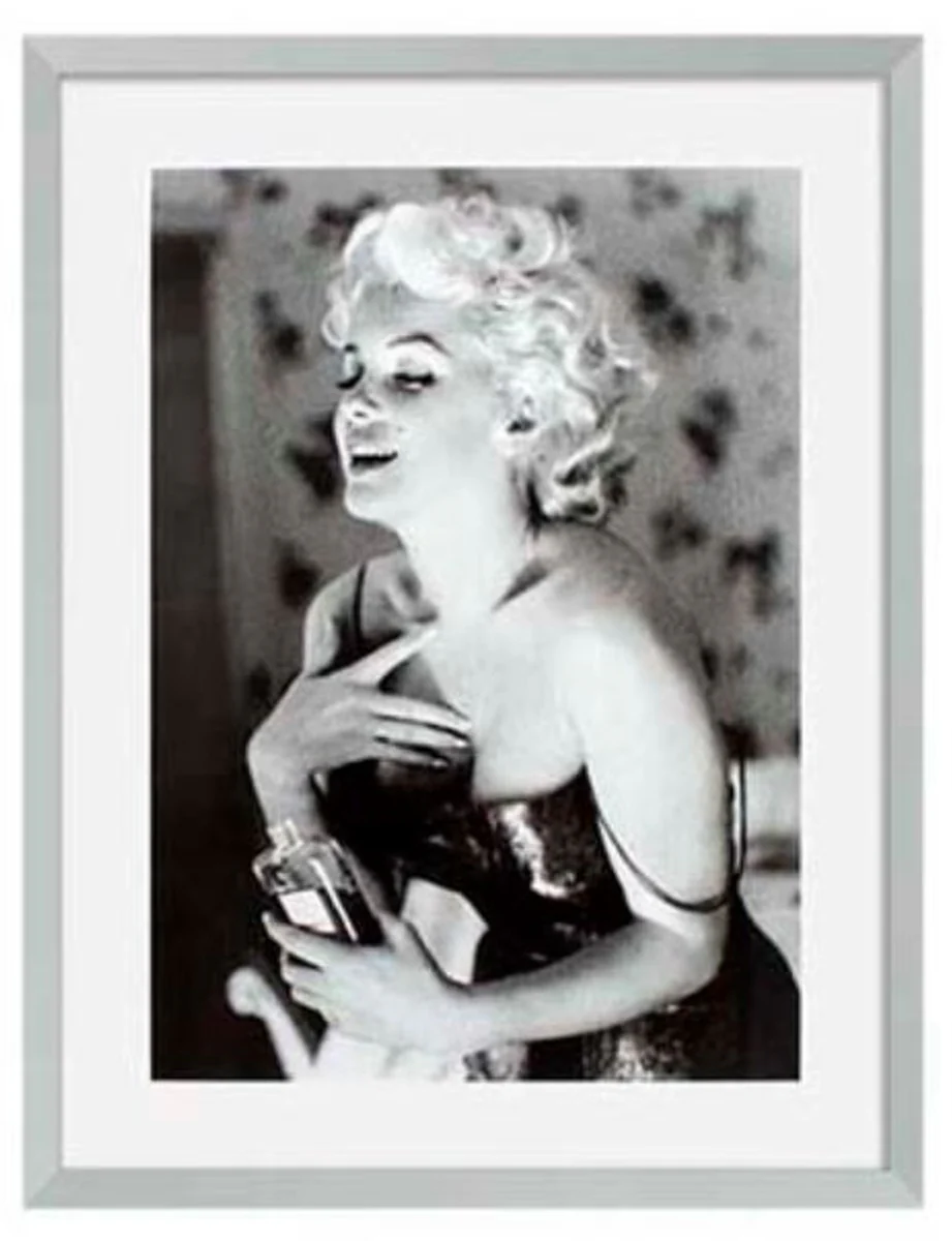 Casa Padrino Imágenes Conjunto de 2 Marilyn Monroe Plata 69 x H. 89 cm - Decoración de Pared de Lujo