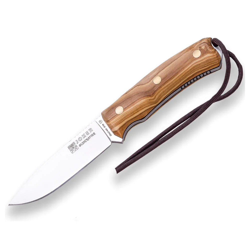 Joker Bushcrafter Olivo - Cuchillo de supervivencia y bushcraft