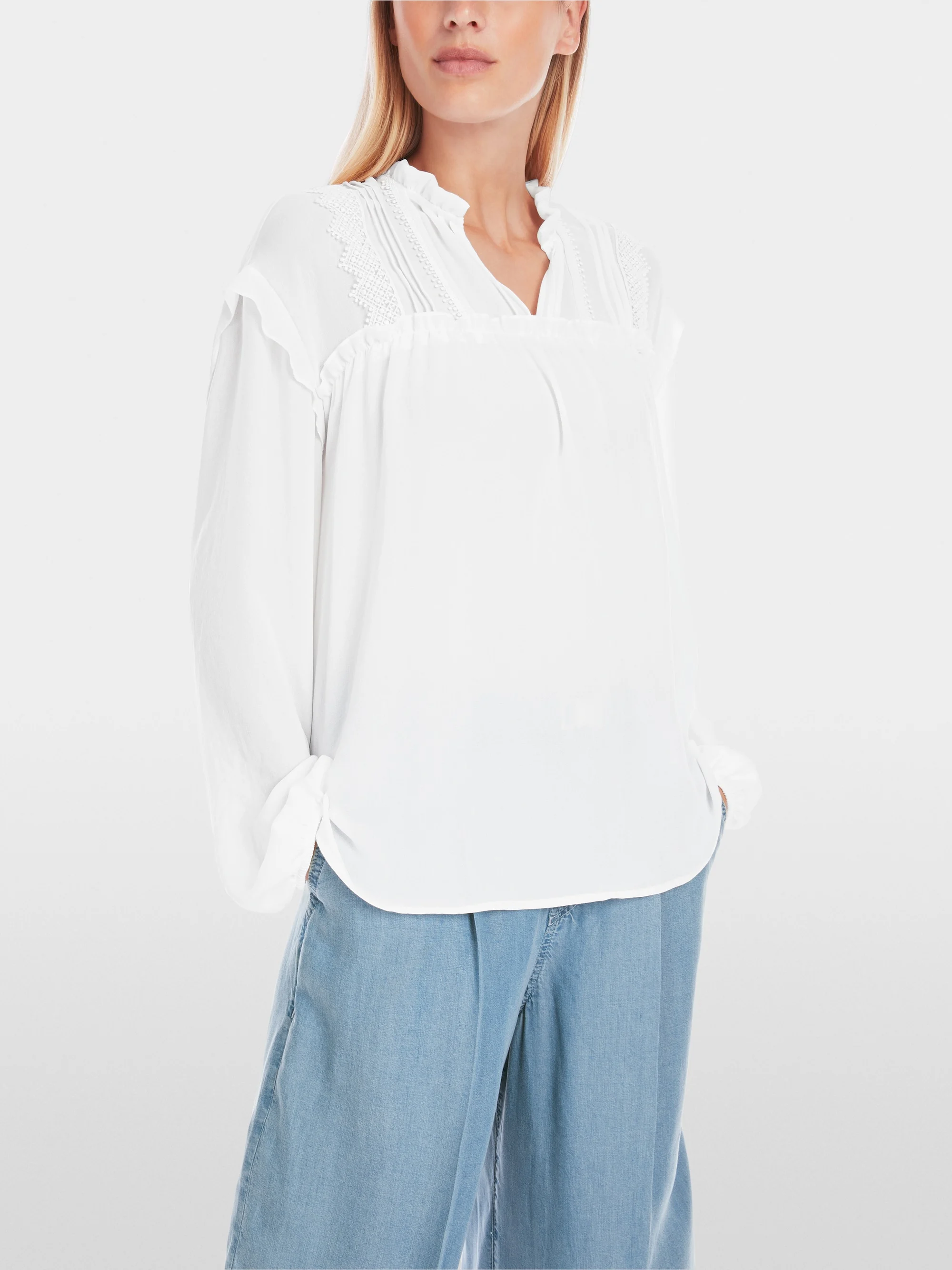 Marc-Cain Rethink Together blouse with lace