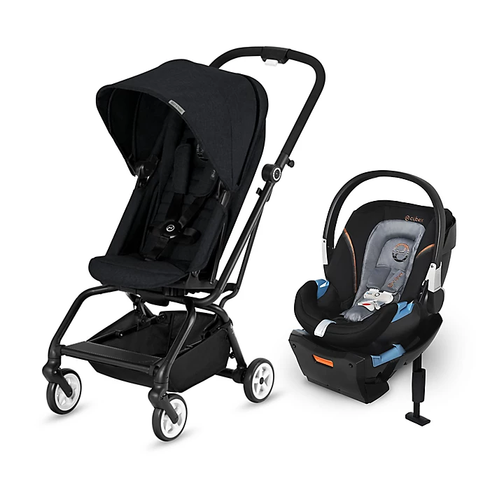 CYBEX Eezy S Twist/Aton 2 Travel System in Black