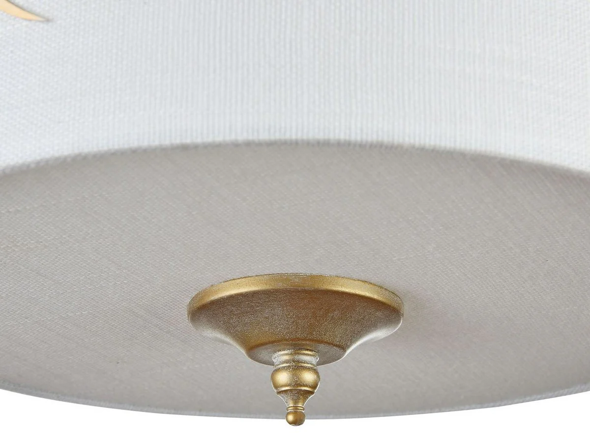 Casa Padrino pendant lamp gold / white Ø 24.5 x H. 19.5 cm - Hotel & Restaurant Furniture