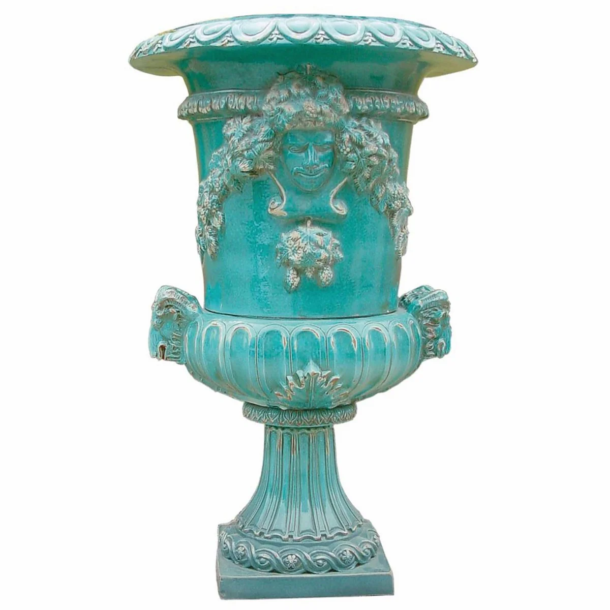 Casa Padrino maceta de cer¨¢mica barroco de lujo de decoraci¨®n de jard¨ªn verde antiguo ? 102 x A. 162 cm