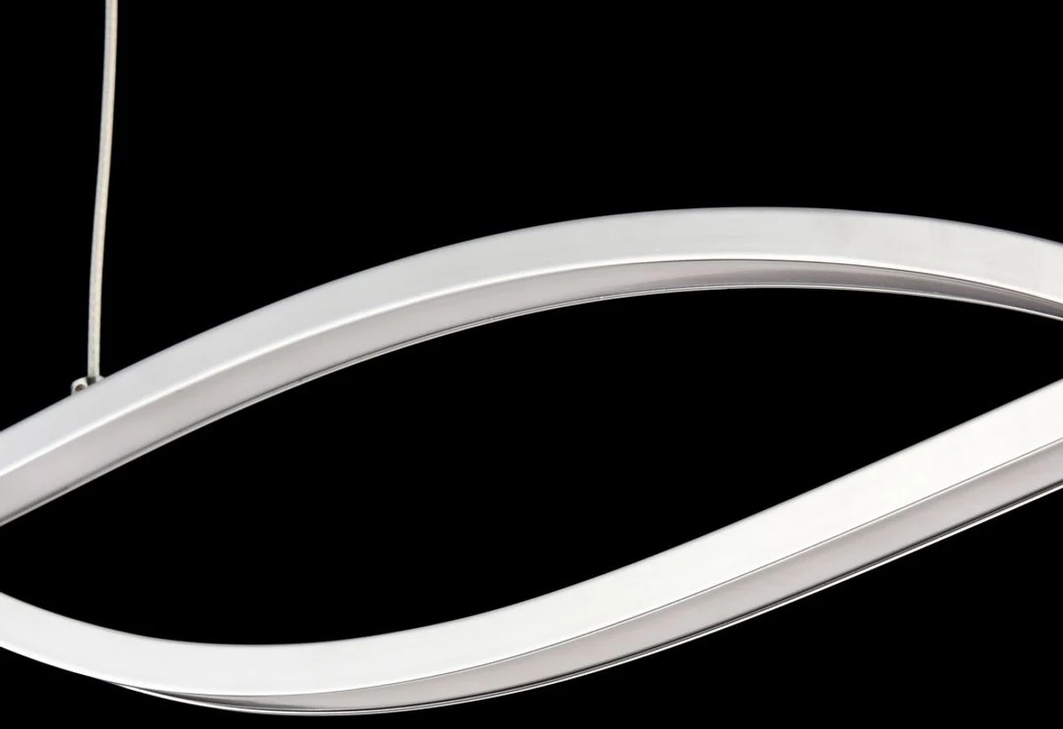 Casa Padrino Living Room LED Pendant Lamp Silver 100 x H. 9.7 cm - Designer Furniture