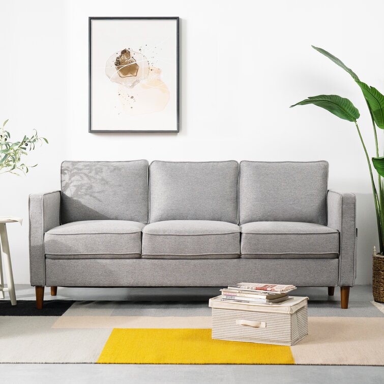 Hana 73�� Square Arm Sofa
