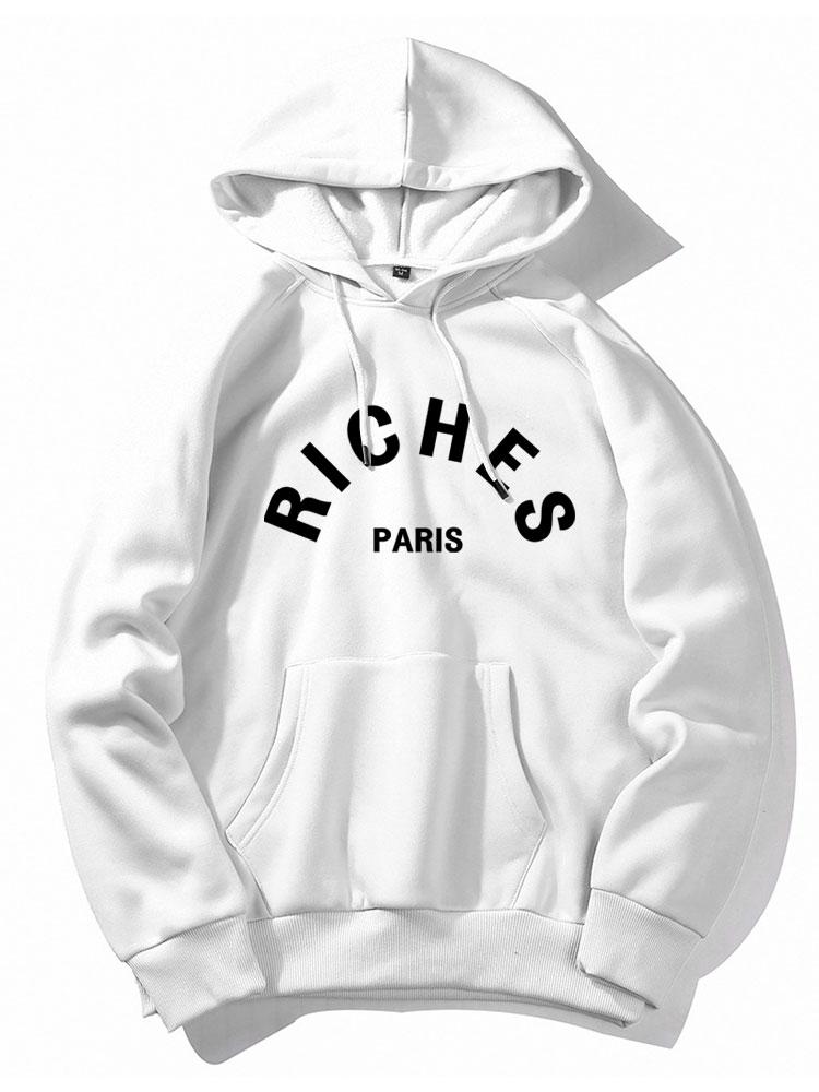 Rich Paris Print Hoodie