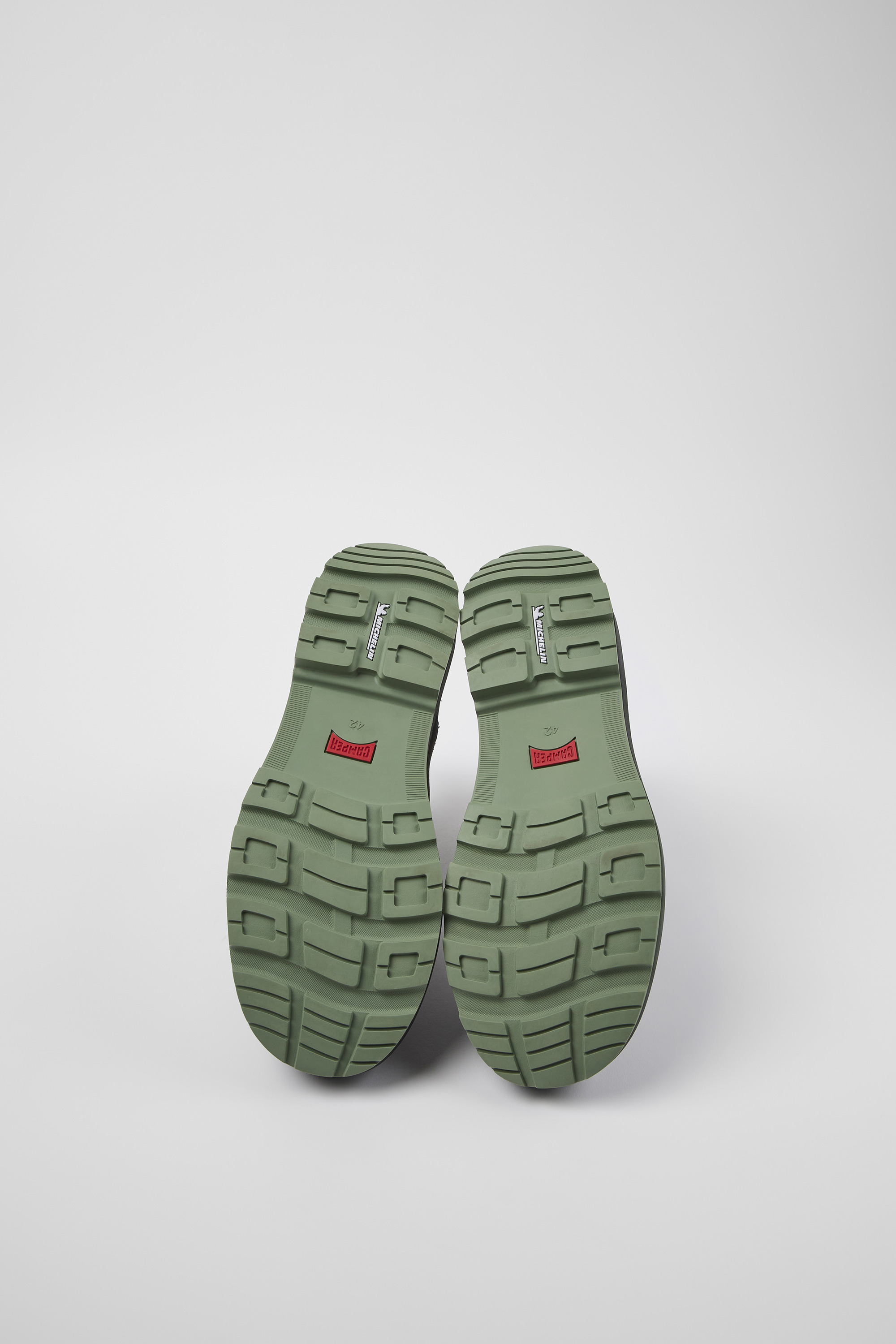 Brutus Trek MICHELIN - Gray nubuck ankle boots for men