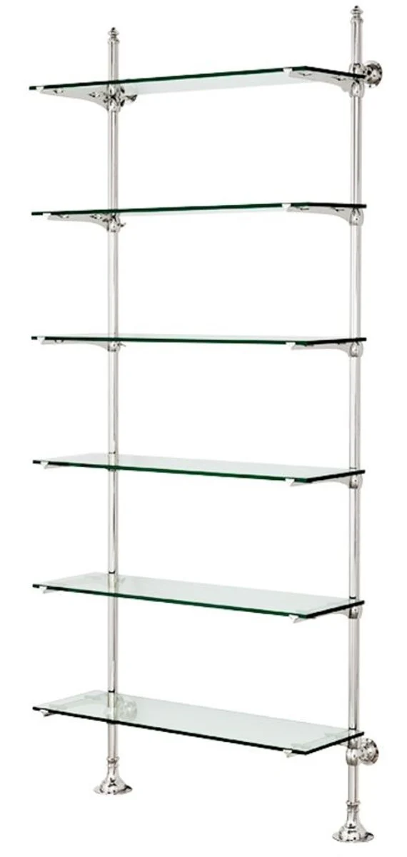 Casa Padrino de pared de dise?o de plata de la plataforma de 100 x 41 x H. 240 cm - muebles de sala de lujo