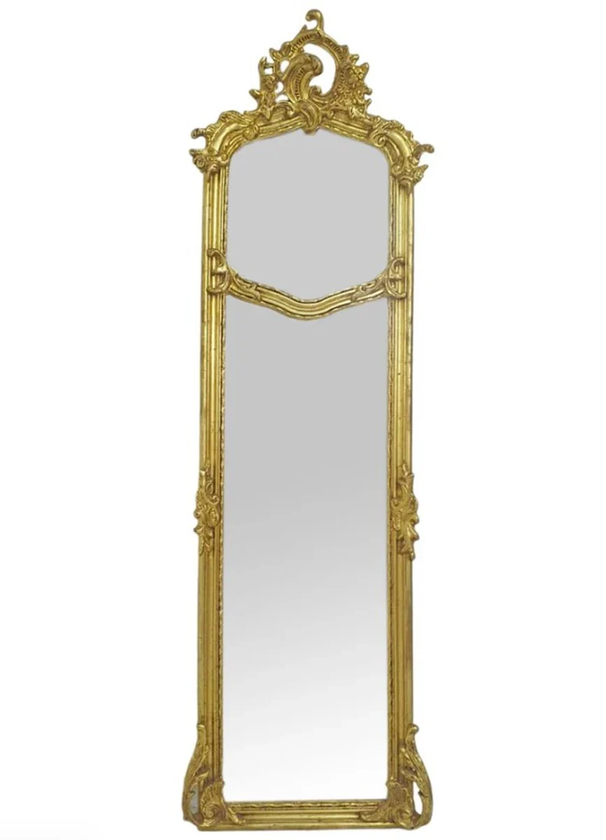 Casa Padrino espejo barroco oro antiguo 50 x A. 170 cm - Espejo de pared de estilo antiguo hecho a mano - Muebles barrocos