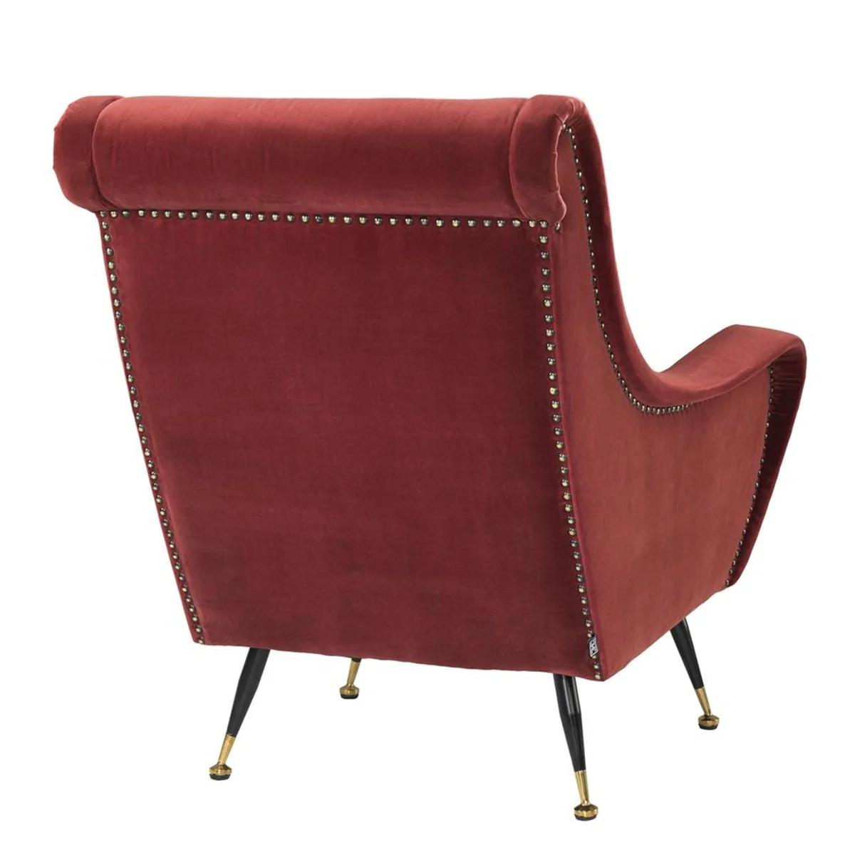 Casa Padrino Luxury Hotel Salón Sillón Rojo Oscuro 80 x 90 x H. 88 cm - Muebles del hotel