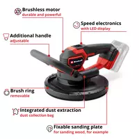 Cordless Drywall Polisher TP-DWS 18/225 Li BL Solo