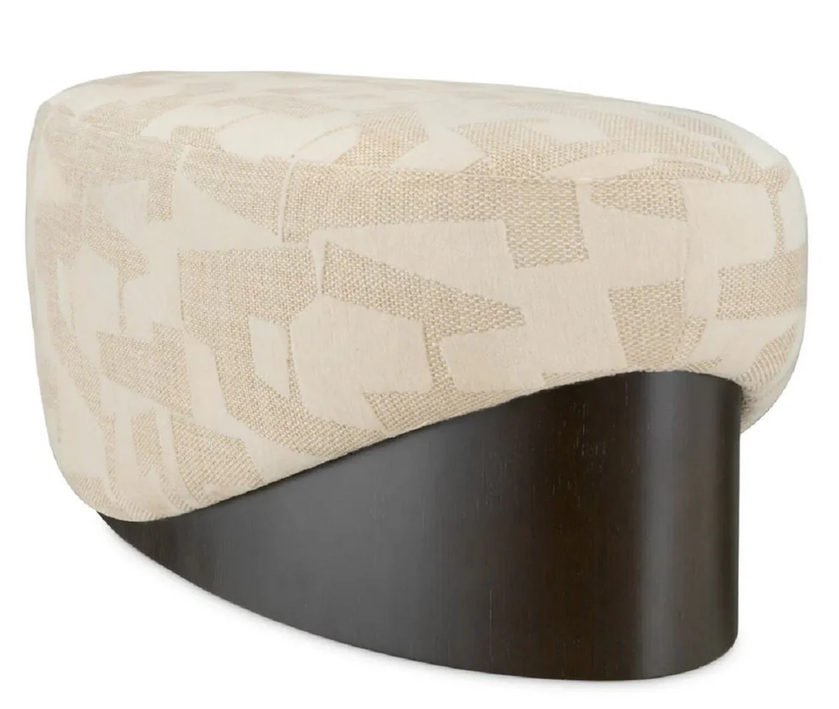 Casa Padrino banco de lujo arena / negro 140 cm - Muebles de hotel