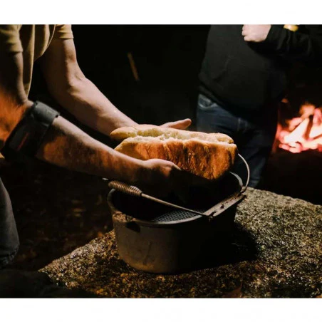 Campfire Oval Camp Oven 9,5 L - Horno holandés ovalado hierro fundido