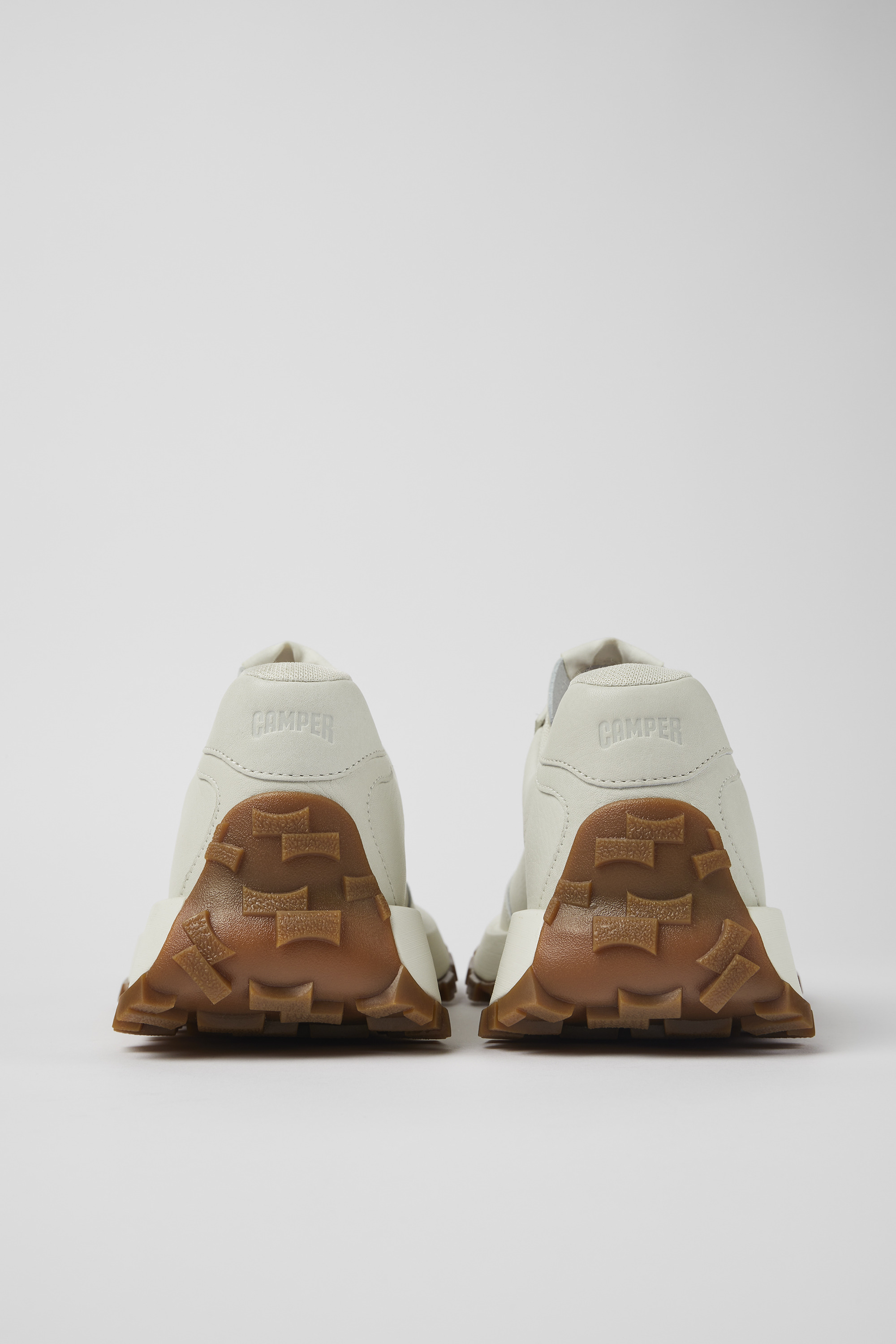 Drift Trail VIBRAM - White non-dyed leather sneakers for men