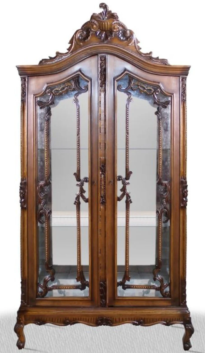 Casa Padrino baroque display cabinet 100 x 40 x H. 200 cm - Baroque Living Room Cabinet