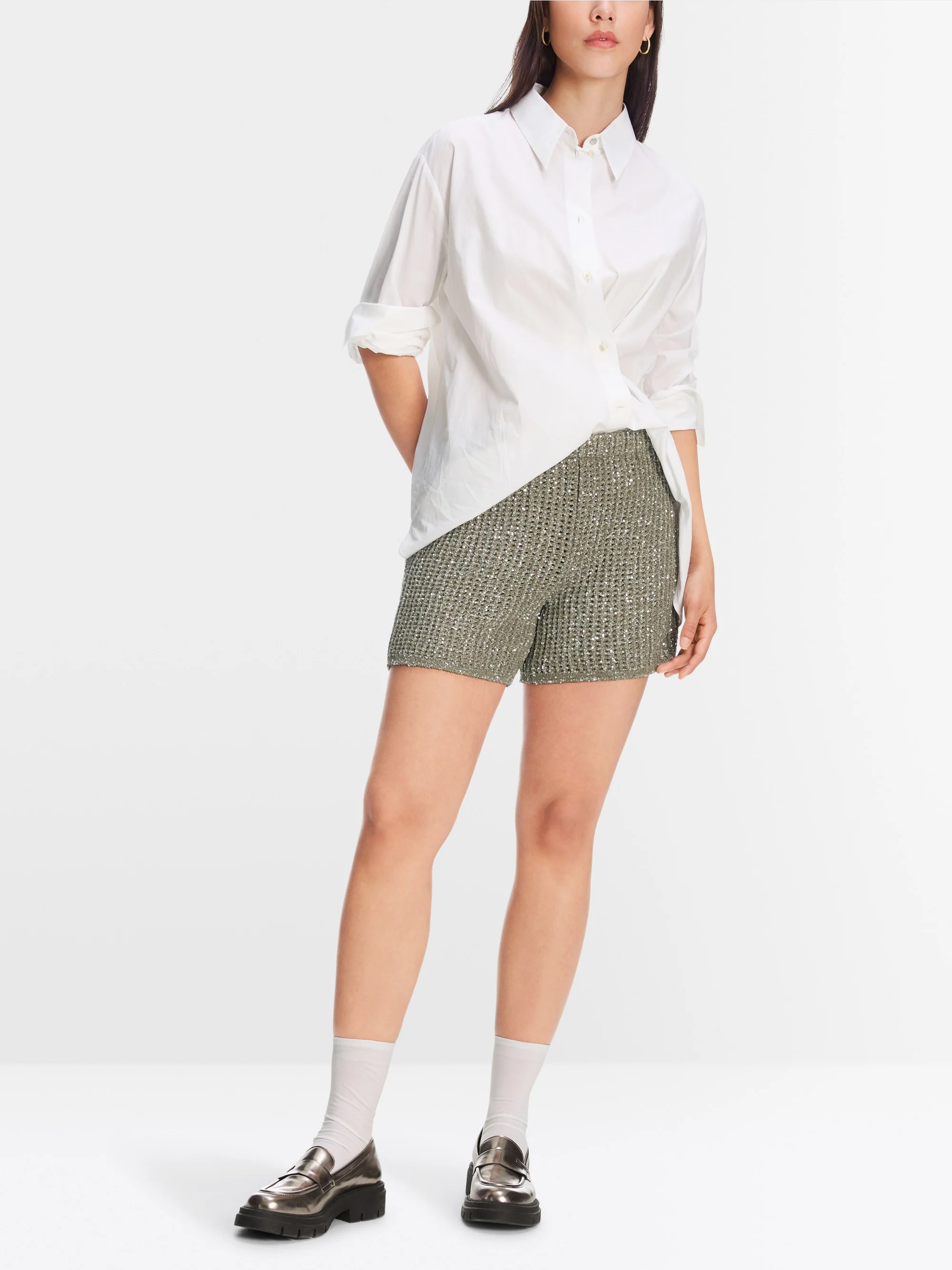 Marc-Cain Airy shorts knitted in Germany
